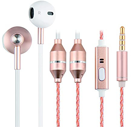 ibrain FC21 Air Tube Anti-Strahlung-Kopfhörer Universal einsetzbar für Handy (Gold)