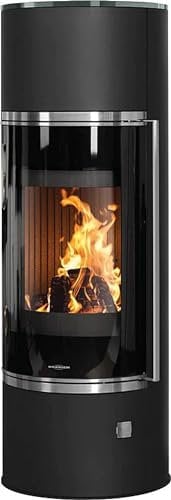 Oranier 5897 30 Arena W+ 2.0 Kaminofen Stahl Schwarz mit Abdeckplatte Glas/A
