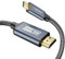 CABNEER HDMI USB C 2,5M, 4K 60Hz Cable Usb C vers HDMI Compatible pour Thundebrbolt 3/4 pour MacBook Air 2018, pour Samsung S23, pour Dell, pour iMac etc