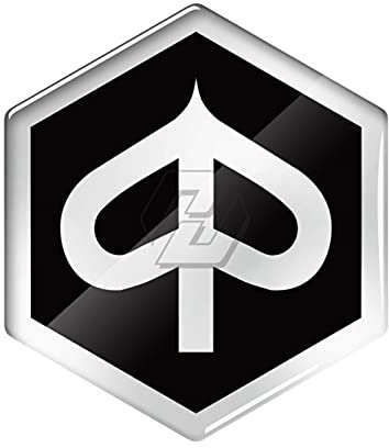 SHENGXIAOPENG Compatible with Piaggio. Freiheit PK 50-125 PX80-200E SKR Zip XL Aufkleber 3D Motorrad Emblem Logo Aufkleber (Color : Black, Size : W32)