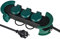 Electraline 30924 Bloc Multiprises Étanche Professionnel avec Enrouleur, 3 Prises avec Capuchon 16A Françaises, Câble en Caoutchouc H07RN-F 3G1.5 mm², Longueur 3M, IP44