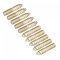 sourcing map M5x25mm Vis Double Filetage Boulon 12pcs Double Extrémité Cheville pour Bois Meuble