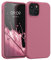 kwmobile Handyhülle für iPhone 13 mini Hülle, für iPhone 13 mini Case - Hülle Silikon - kabelloses Laden - Dark Rose