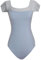 ROYAL SMEELA Ballet Leotards for Women Dance Leotard Short Sleeve Leotards for Ballet Dance Adult Gymnastics Bodysuit Lace Ballet Dance Leotard Ladies Black Leotard Women's Dance Leotards Blue