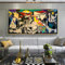 ZHMANLUCK Picasso Pictures Home Poster und Drucke Wanddekoration – Guernica von Picasso Leinwand Gemälde berühmte Leinwand Wandkunst 65 x 130 cm/(25 x 51 Zoll) mit goldenem Rahmen