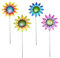 JAWSEU 4 Stücke Metall Deko Sonnenblumen Gartenstecker, Metall Blumen Garten Dekor Blumenpfähle für Garten Rasen Hof Outdoor Dekoration