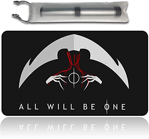 MTG Spielmatten+Kostenlose wasserdichte Tasche,MTG Playmat Table Mat Größe 60X35CM, MTG Mouse Pad Kompatibel Mit MTG TCG CCG (Elesh Norn)