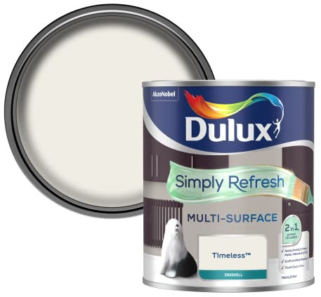 Dulux Simply Refresh Multi Surface Eggsgell Paint - Timeless - 750ML