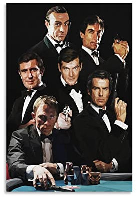 007 Movie Dekorative Malerei Leinwand Wandkunst Für Wohnzimmer Und Schlafzimmer, Moderne Familienzimmer Dekor 24x36inch(60x90cm)