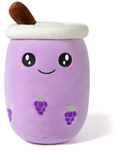 shownicer Peluche de Boba Tea Peluche Kawaii Bubble Tea Felpa, Cojín de Peluche Juguete, Té de Leche Taza de Té Almohada Muñeca Cojín de Peluche Regalo para Niños Niñas Niños