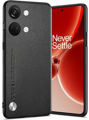 Puxssul für OnePlus Nord 3 Hülle, Kratzfest Premium PU Kunstleder Zurück + Flexible TPU Rahmen, Anti-Fingerabdruck Stoßfest Handyhülle für OnePlus Nord 3 mit Kameraschutz (Schwarz)