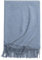 Momooda Schal Damen Winter aus 100% Alpaka Wolle, Wickelschal, Weiche, Warm Tücher, Schals mit Quast, Grau Blau