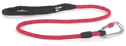 Mountain Paws Seil Karabiner Hundeleine | Reflektierende Leine mit gepolstertem Neopren-Griff, 1,2 Meter