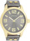 Oozoo - Timepieces Damen Uhr metallic Dark Grey | Armbanduhr Damen mit Lederarmband | Moderne Uhr für Frauen - Edle Analog Damenuhr in rund C1084 (46mm)