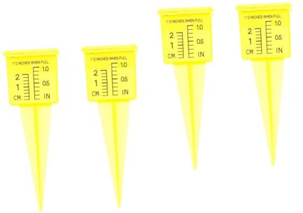 VANZACK 2sets Genaue Niederschlag Messbecher Breiten Mund Regen Meter Für Garten Sprinkler Verwenden 2 Stücke * 2