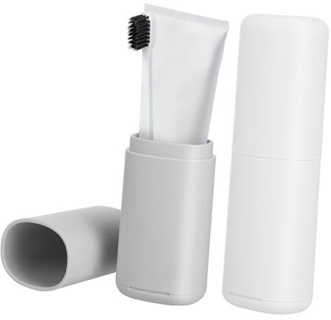 BUGUUYO 2pcs Toothbrush Box Travel Toothbrush Holder for Oral Essential Travel Accessory Lightweight
