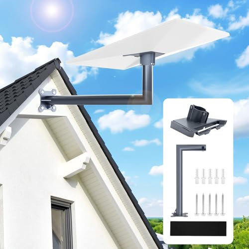 VIRIECH Starlink Halterung für Gen 3, Aufgerüstete 360° Verstellbarer Starlink Mini Stabiler Halt Lange Wandhalterung für Starlink V3, Zubehör für Starlink Internet Kit Satellite Verbessertes Signal