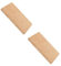 Cabilock 2 Pièces brique réfractaire bloc ignifuge Brique de poêle bricolage brique refractaire isolation thermique bloc isolant pour poêle à bois briques réfractaires pour cheminées argile