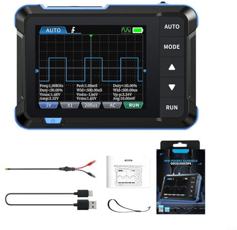 For FNIRSI DSO153 Digital Oscilloscope with Built in Signal Generator, for Engineers and Hobbyists (Standard)