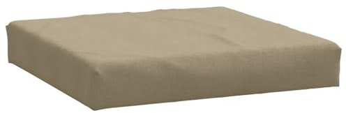 Gecheer Palettenkissen Gartensofakissen Sitzkissen Palettenpolster Melange Taupe 60x60x10 cm Stoff