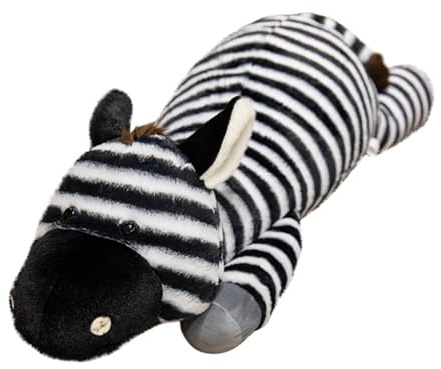 Xiyocadt Zebra Kuscheltier,Plüsch Zebra,Weich Zebra Plüschtier Umarmungskissen, Wilde Tiere Spielzeug, Tolles Geschenk für Jungen und Mädchen (110cm)