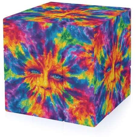 Rainbow Face Tie Dye Lustige 3D-Puzzles Speed Cube für Erwachsene