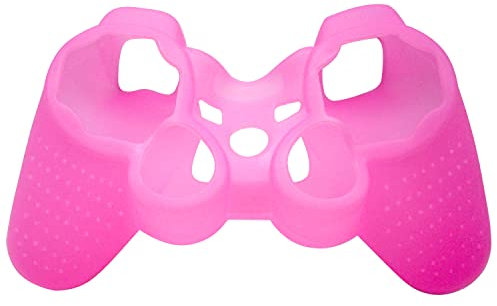 OSTENT Housse de protection en gel de silicone souple pour manette Sony PlayStation PS2 PS3 - Couleur Rose