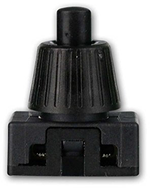 10 Druckschalter, 1-polig, EIN/AUS 250V/2A schwarz