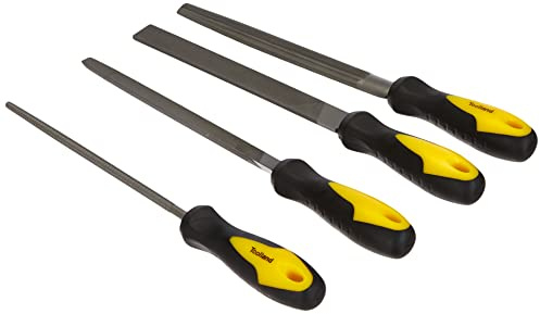 Perel 06776 Spiel 4-Feilen für Stahl 20 cm 8 