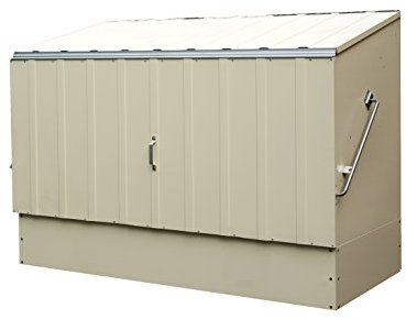 Bosmere Trimetals A305 Bicycle Storage Unit, 77 by 35 by 52-Inch, Cream