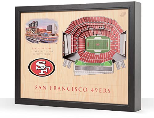 YouTheFan NFL San Francisco 49ers 25-Layer 3D Stadium Wall Art