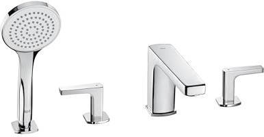 Roca L90 - Mezc Bi Rep Bañ L90, 4 Aguj Long Spout (A5A0901C00)