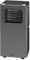 Clatronic CL3672 - Climatiseur - 880 Watts - 3 Fonctions - 2 filtres Amovibles - Affichage LED - 4 Rouleaux - Télécommande - Classe d'Efficacité Énergétique A - Anthracite/Argent