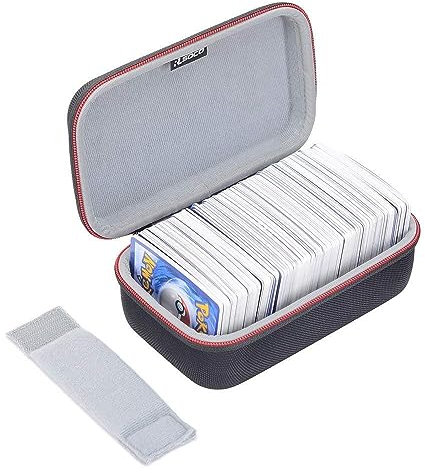 RLSOCO Trading Card Storage Holder Box for Pokemon Cards/PTCG Cards/Trading Cards Travel Organizer Carry Case fits 400 Cards(Cards Not Included)