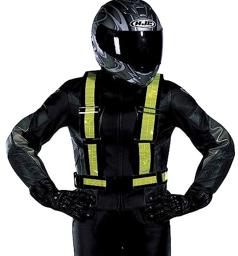 Oxford 1529497 Reflective Braces Bright H Belt, Neon Yellow/Black
