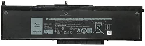 VG93N 0VG93N WFWKK 0WFWKK Laptop-Akku-Ersatz für Dell Precision 15 3520 3530 M3520 M3530 Latitude 5580 5590 5591 E5580 E5590 E5591 Series (11.4V 92Wh)