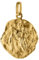 trendor Anhänger Christophorus Gold 585 (14 Karat) Ø 16 mm wunderschönes Schmuckstück aus Echtgold für Damen und Herren, zauberhafte Geschenkidee, 75256