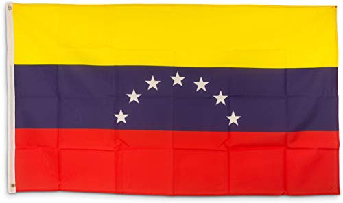SCAMODA Bundes- und Länderflagge aus wetterfestem Material mit Metallösen, Outdoor Fahne & Flagge (Venezuela) 150x90cm