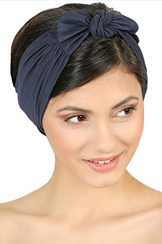 Deresina Fliege Geknotetes Stirnband (Denim)
