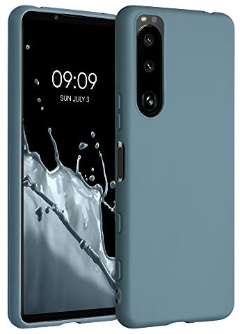 kwmobile Custodia Compatibile con Sony Xperia 5 III Cover - Back Case per Smartphone in Silicone TPU - Protezione Gommata - artic night