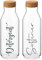 Print Maniacs CORKED GLASS JAR 500ml or 1 Litre Storage Bottle Reuseable Jar Laundry Mrs Hinch Storage Jar (Grey, 1 x 1 Litre)