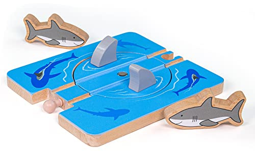 Bigjigs Rail, Shark Attack Track, Wooden Toys, Shark Toy, Bigjigs Train Accessories, Wooden Train Set, Wooden Railway, Wooden Train Track Accessories, Train Toys