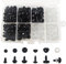 FANGZIDM 151 Stück Sicherheitsaugen und Sicherheitsnasen mit Unterlegscheiben 6-10mm Schwarz Kunststoff Spielzeugaugen für Puppenherstellung Spielzeuge Zubehör DIY