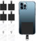 Cobee Universal Phone Tether Tab, 8 Stück PVC Wrist Lanyard Strap Tether Tab mit D-Schnalle, Phone Strap Ersatzteil für Handy, Safety Lanyard Patch für Fallschutz (Schwarz, Weiß)
