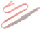 Cintura da sposa con strass, fatta a mano, fascia per cintura da sposa con nastro per damigella d'onore, accessori per abiti da donna, Oro rosa 1, Medium