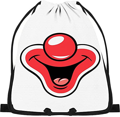 850 Stofftasche Bag Clown-Kostüm Turnbeutel Moderne Sportbeutel Mit Kordelzug Gym Sack Für Freizeit Kinder Schwimmen 42X36cm