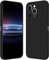 RankOne Custodia per iPhone 12 Pro Max (6.7 Inches) Cover Morbida in Silicone TPU - Nero