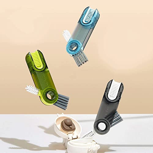 3 in 1 Multifunctional Cleaning Brush - 3pcs Bottle & Crevice Cleaner - Portable Bottle Brush for Home & Kitchen