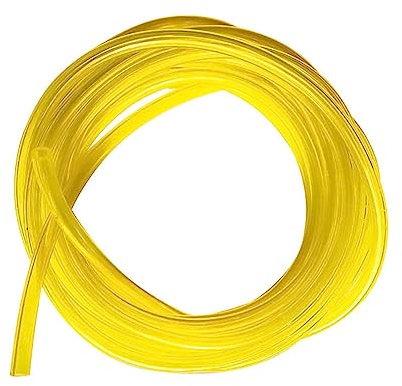 Tubi benzina carburante per tagliaerba,Trimmer,Moto e altro ancora,Tubo in PVC da 2,5 m,diametro interno 3mm, diametro esterno 5mm,colore giallo trasparente(3 mm x 5 mm)