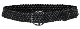 ONLY Damen Onlthalia Braided Pu Waist Belt Acc Gürtel, Black/Detail:Silver, 75